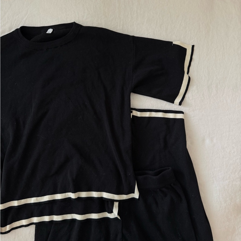 Black and White Loungewear Set